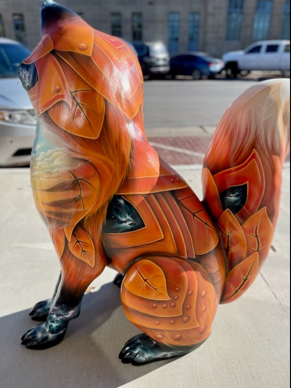 Outdoor Resin Fox Statues for the Fox Hunt Ponca City, OK