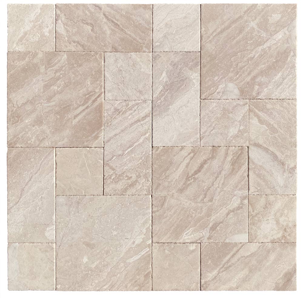Verona Marble Roman Pattern Leather Finish (Sandblasted & Brushed