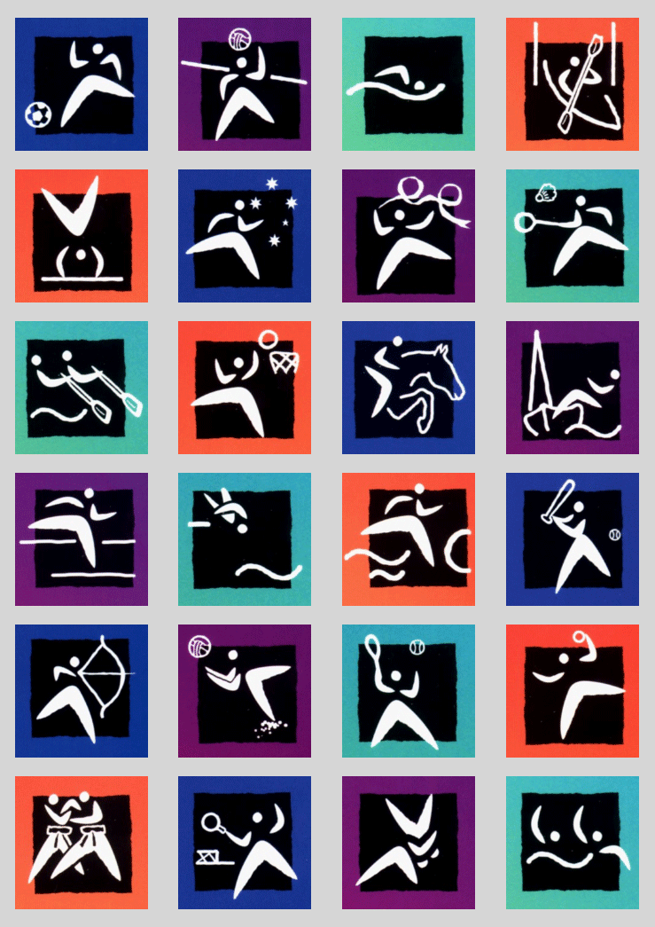 The History of the Olympic Games icons Icon Utopia