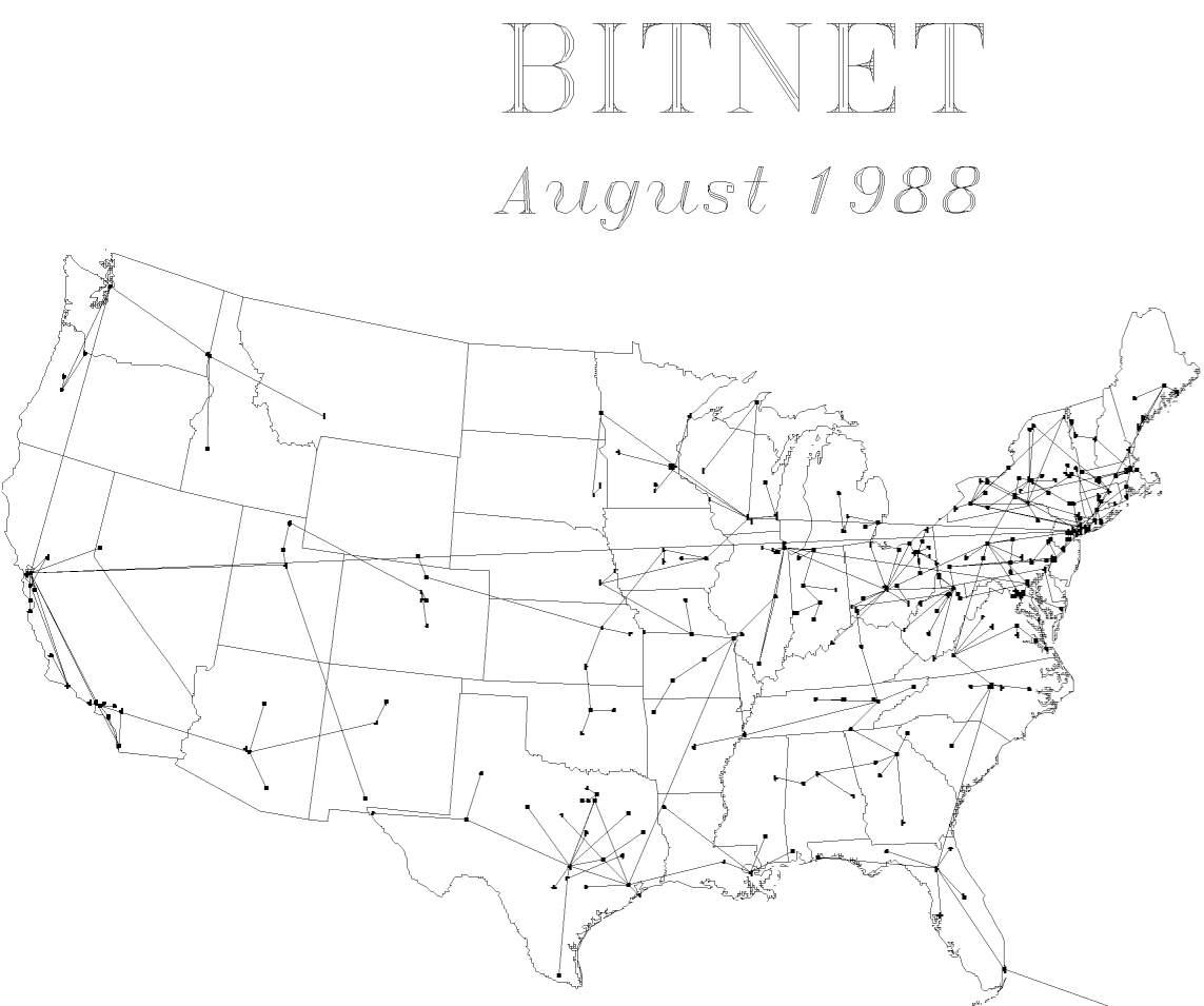 node map August 1988 I copied you Udut's Thought