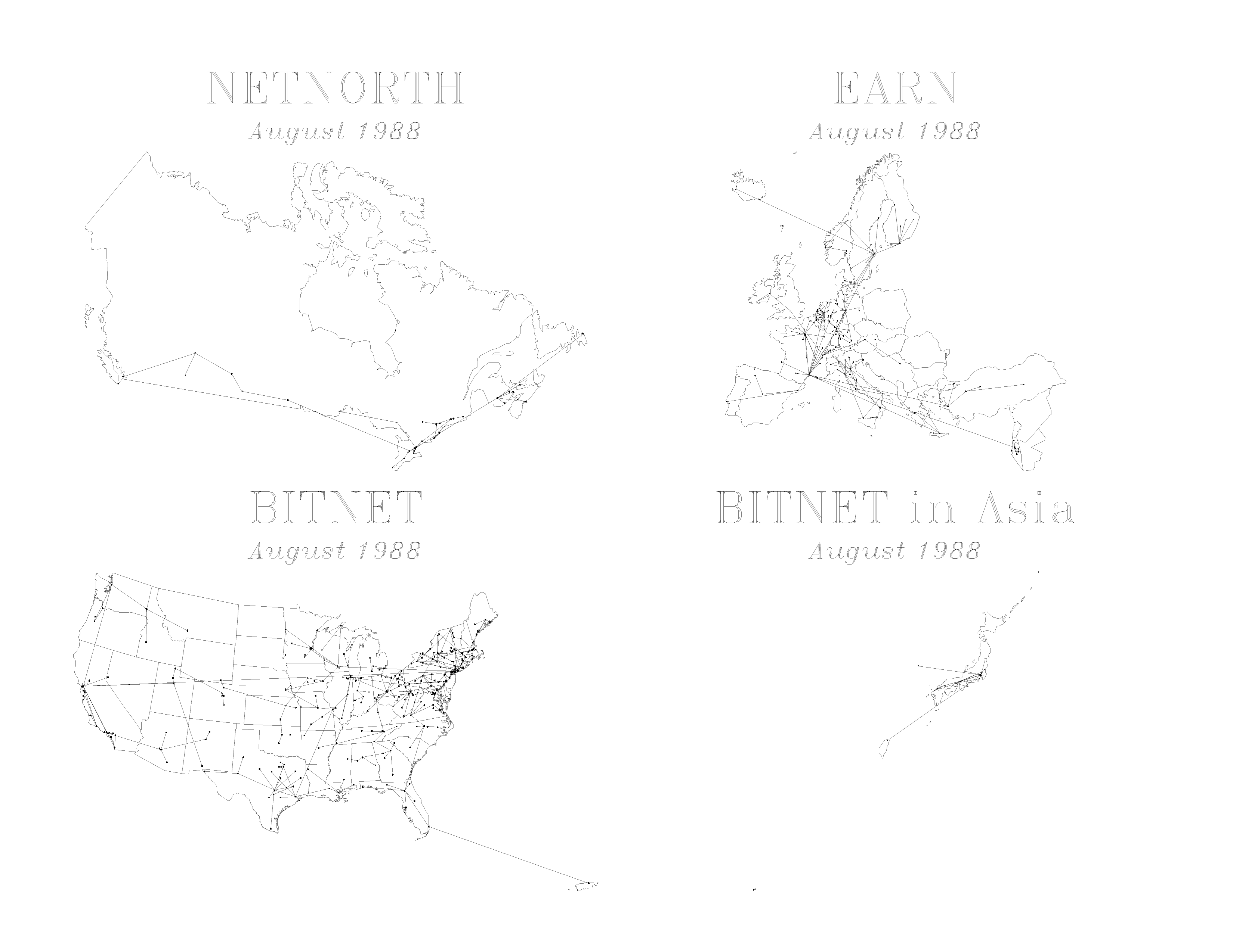 node map August 1988 I copied you Udut's Thought
