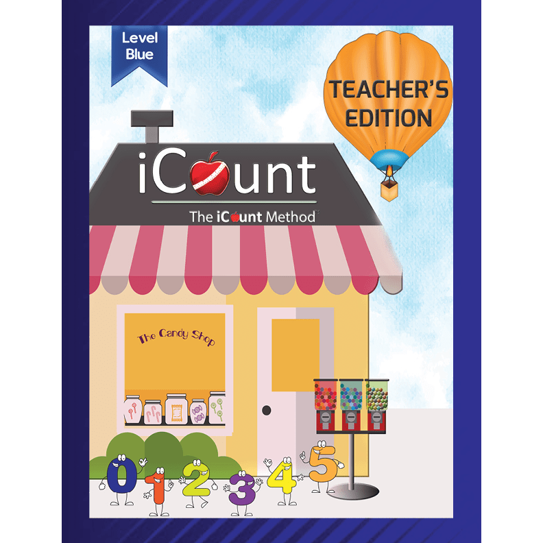 Level Blue Teacher’s Edition Math Book, Premium Line iCount Method