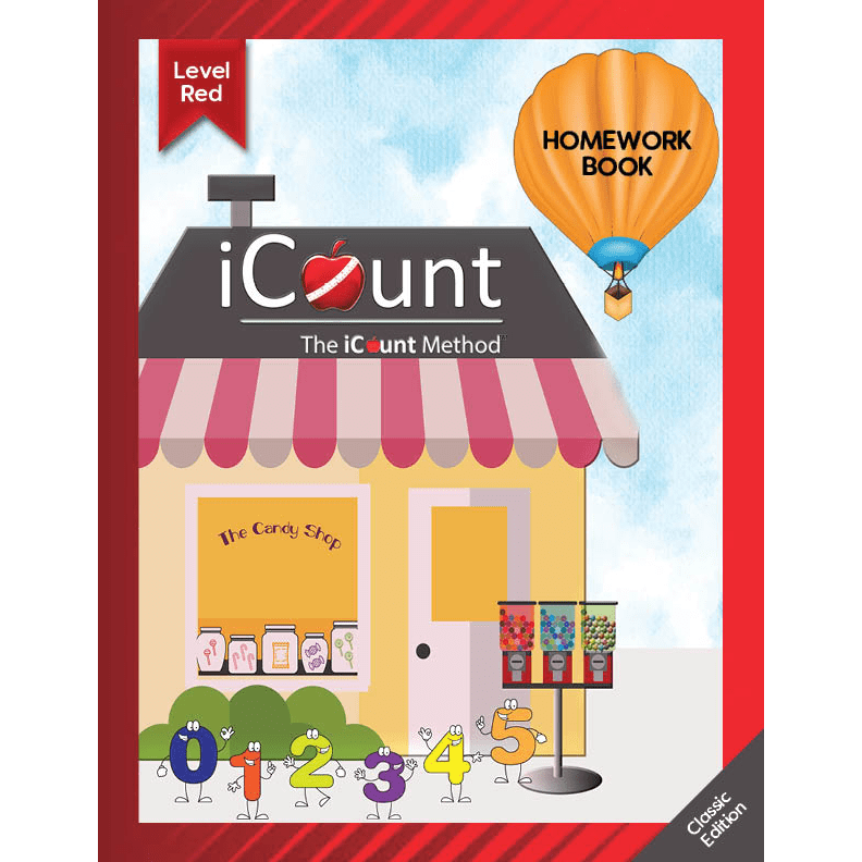 Level Red Math Homework Book, Classic Line iCount Method