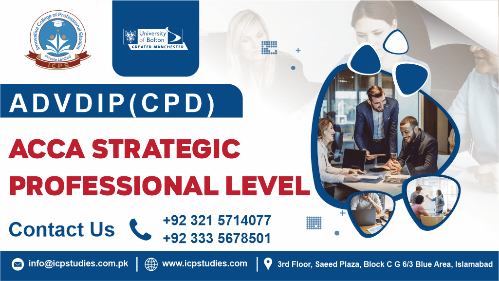 AdvDip(CPD) ACCA Strategic Professional Level University of Bolton