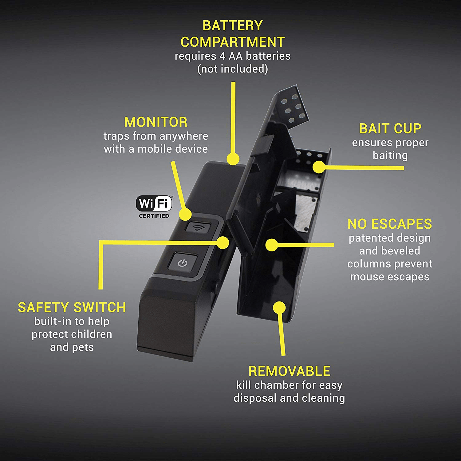 Victor M1 Smart-Kill Wi-Fi Electronic Mouse Trap – I Crave This