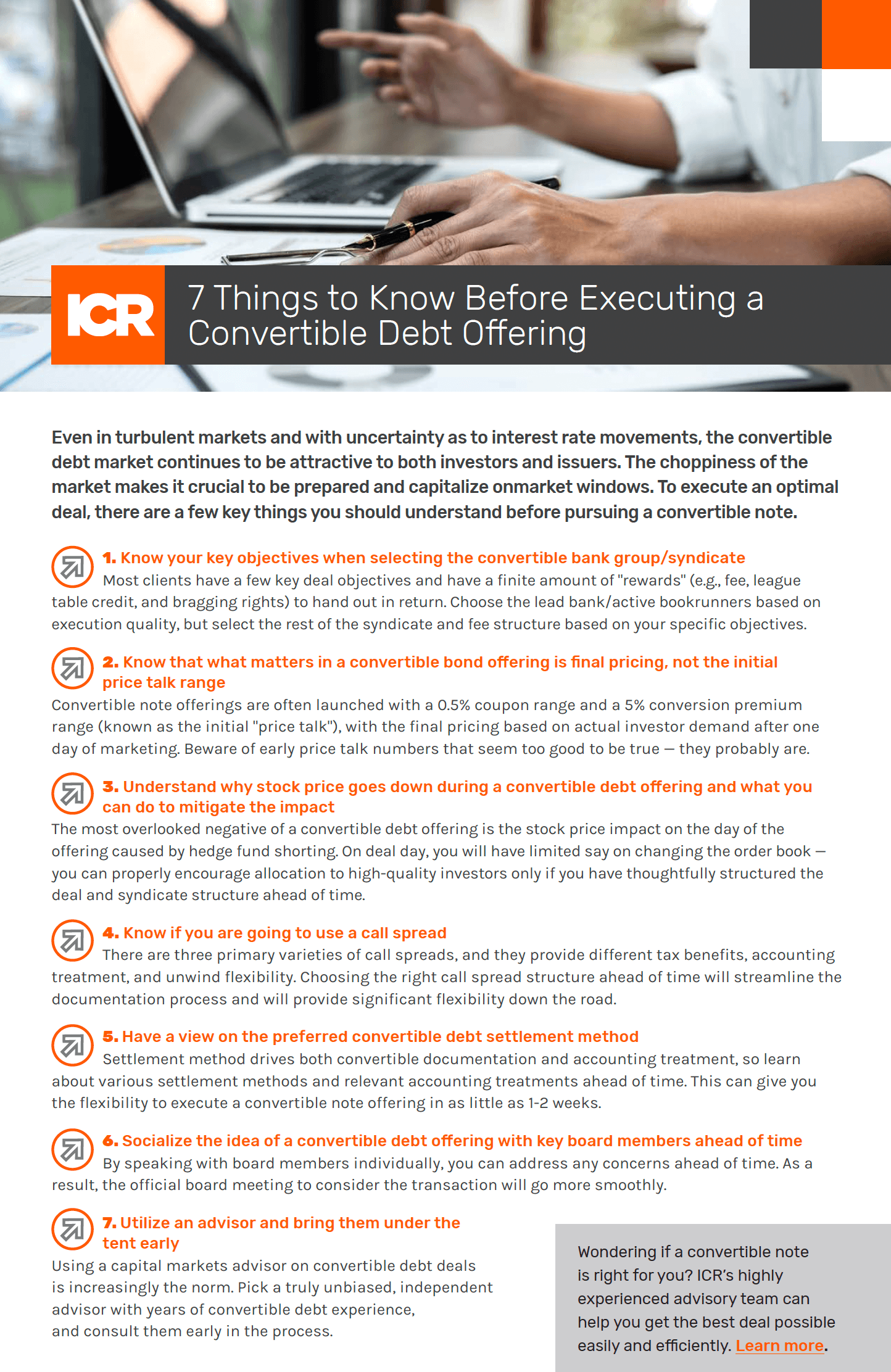 Convertible Debt Offering 7 Things You Need to Know