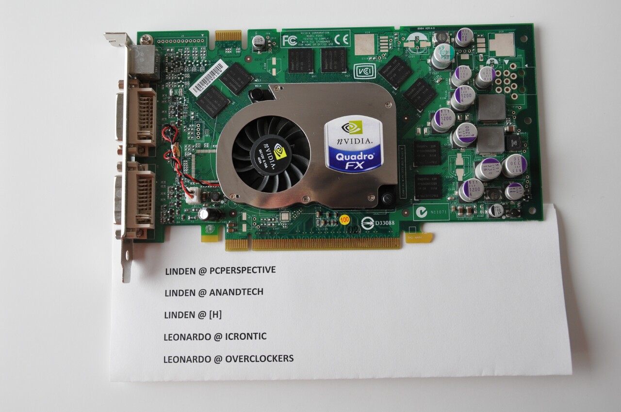 Nvidia Quadro FX 1300 and Quadro 1400 Icrontic