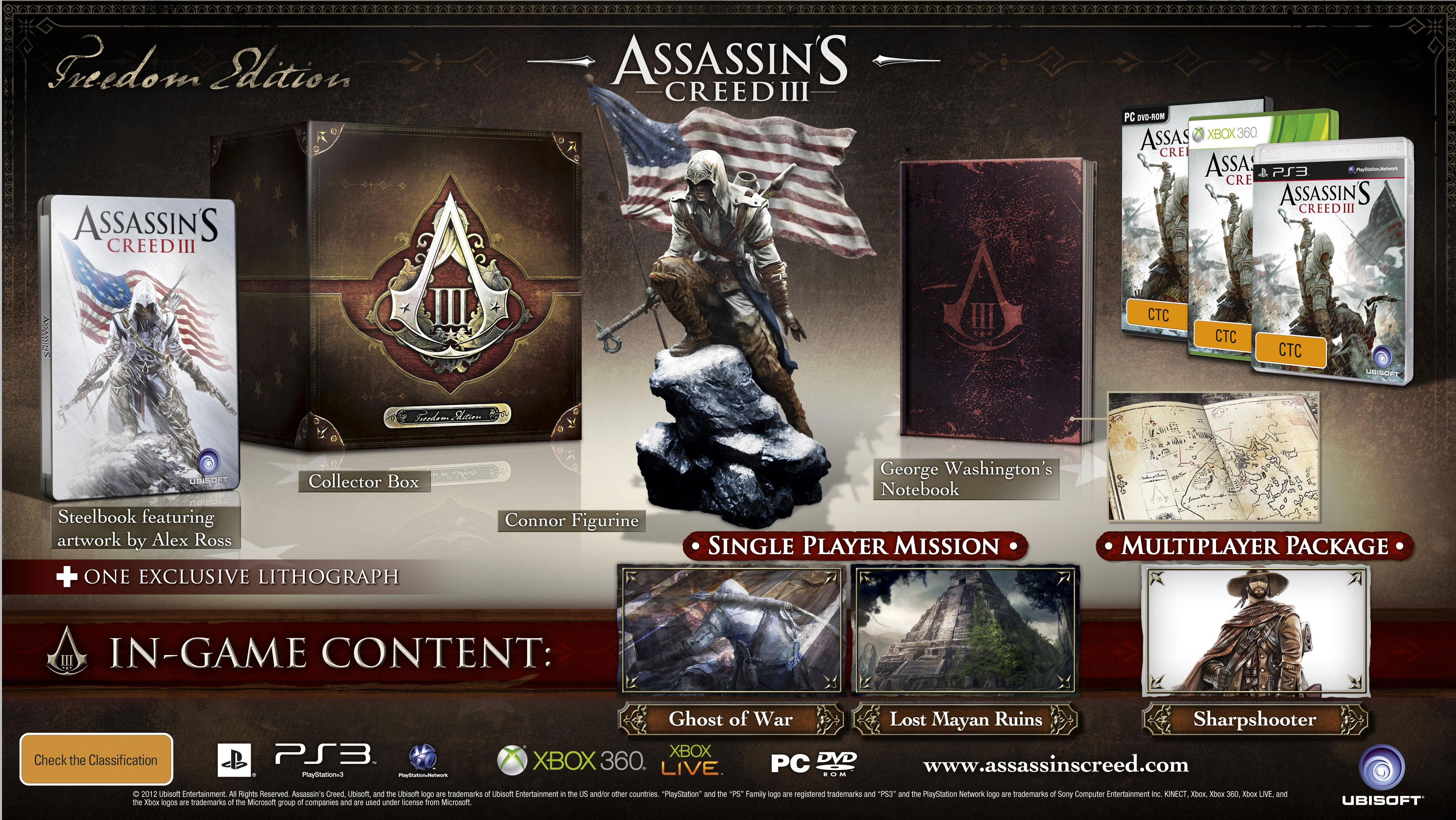 Assassin’s Creed III bundles announced for Europe « Icrontic