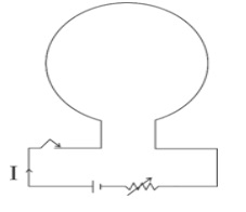 The diagram below shows a loop of wire carrying current I: - ICSE Questions