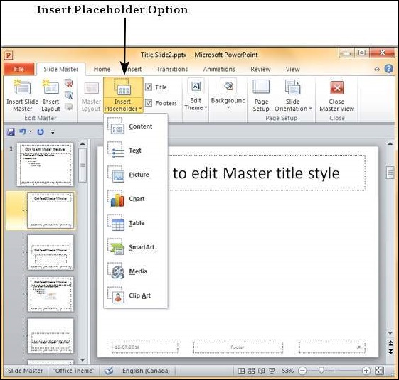 Using Slide Master in powerpoint MEGATEK ICT ACADEMY
