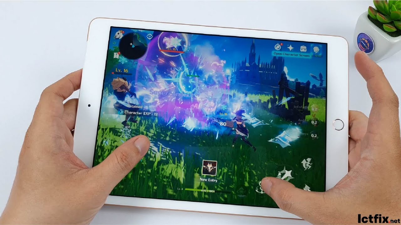 iPad 10.2 inch (2020) test game Genshin Impact Apple A12 ICTfix