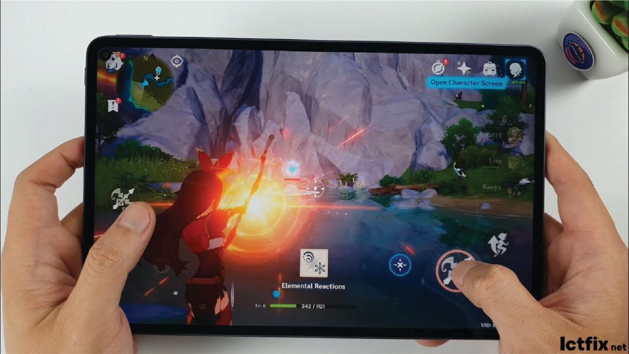 Huawei MatePad Pro Genshin Impact Gaming test Highest Settings, 60