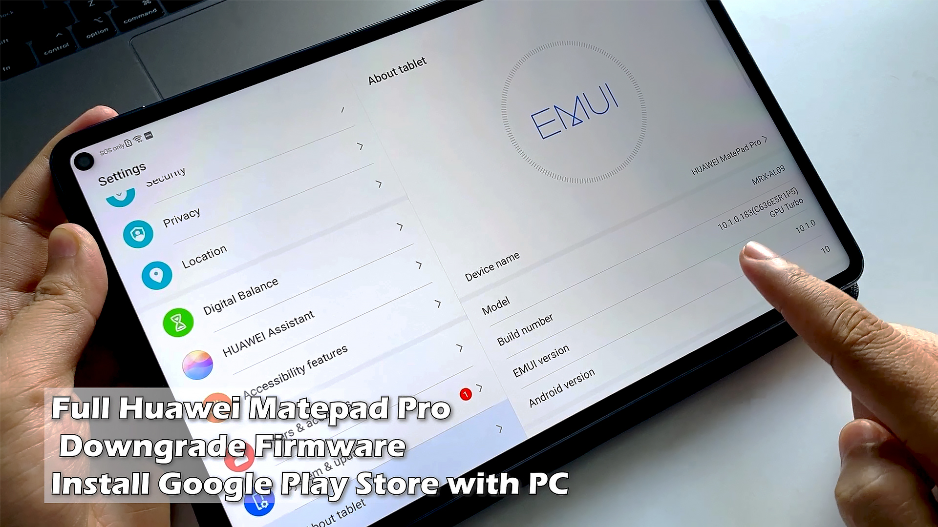 Full Huawei Matepad Pro Downgrade Firmware Install Google