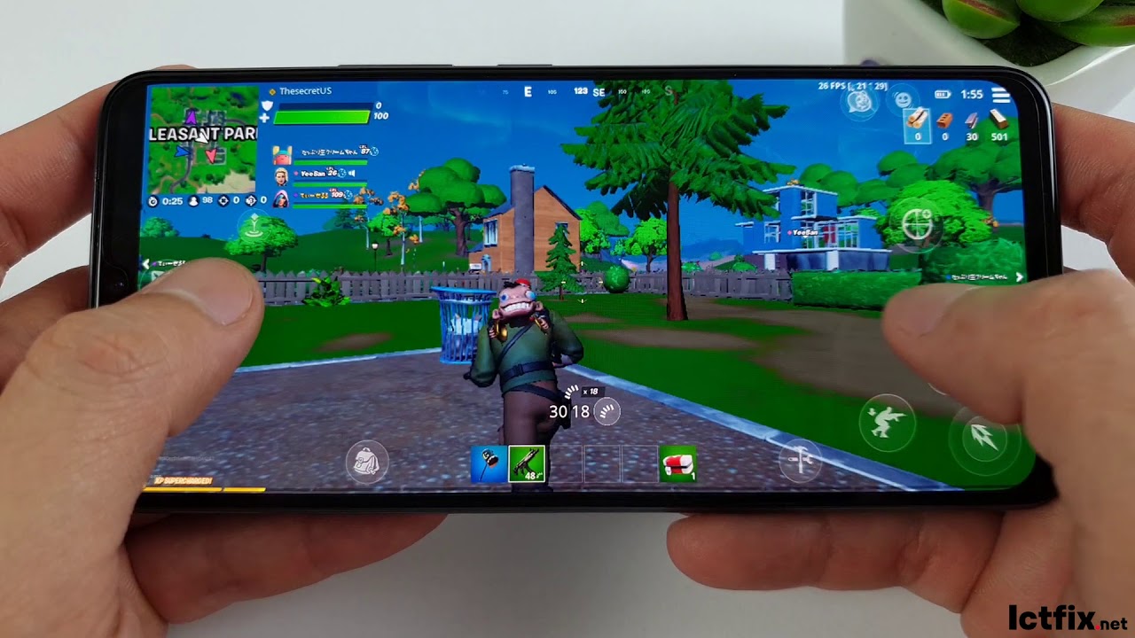 Vivo V20 2021 test game Fortnite Mobile Snapdragon 730, 8GB RAM ICTfix