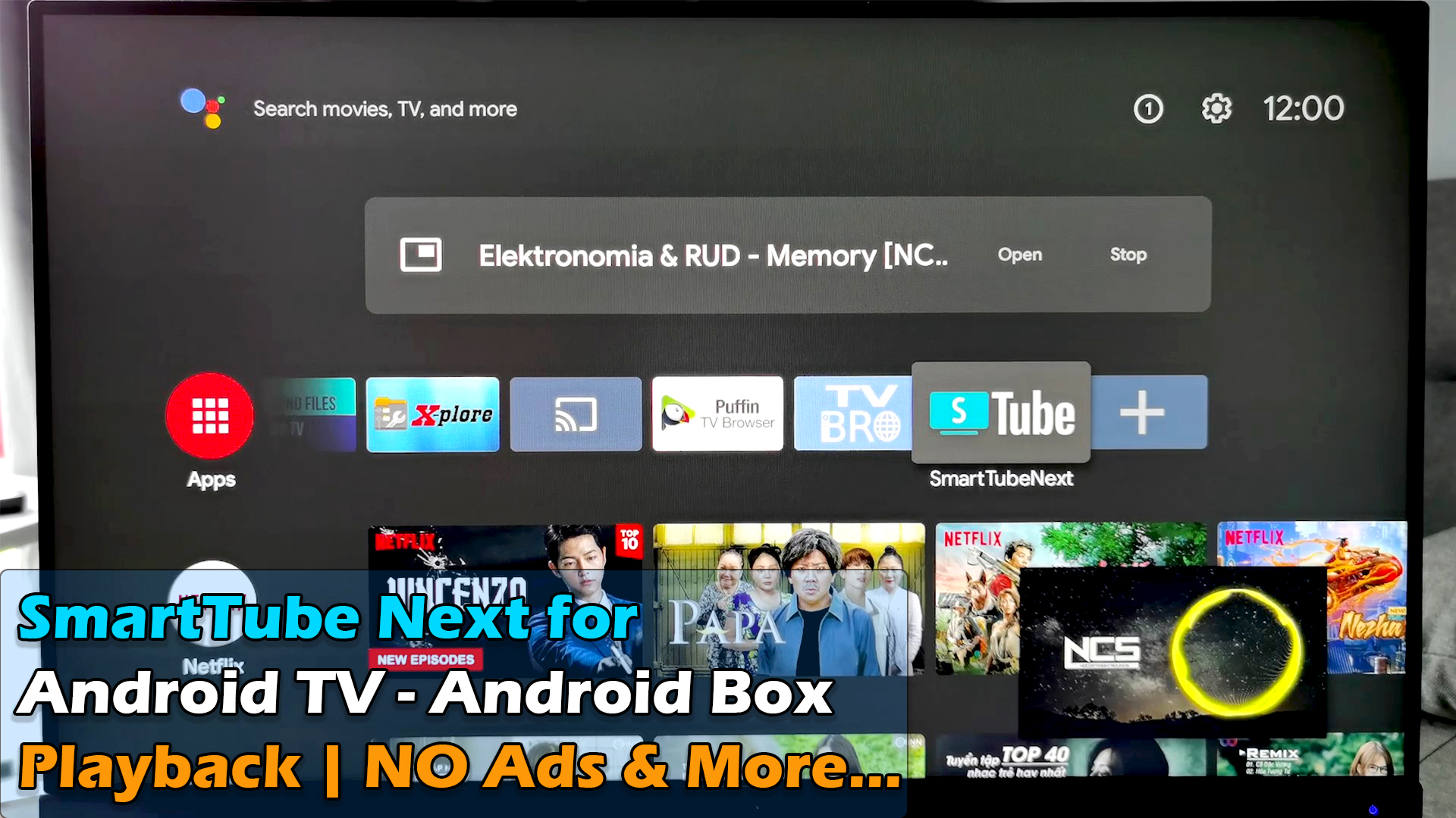 SmartTube Next for Android TV Android Box Playback NO