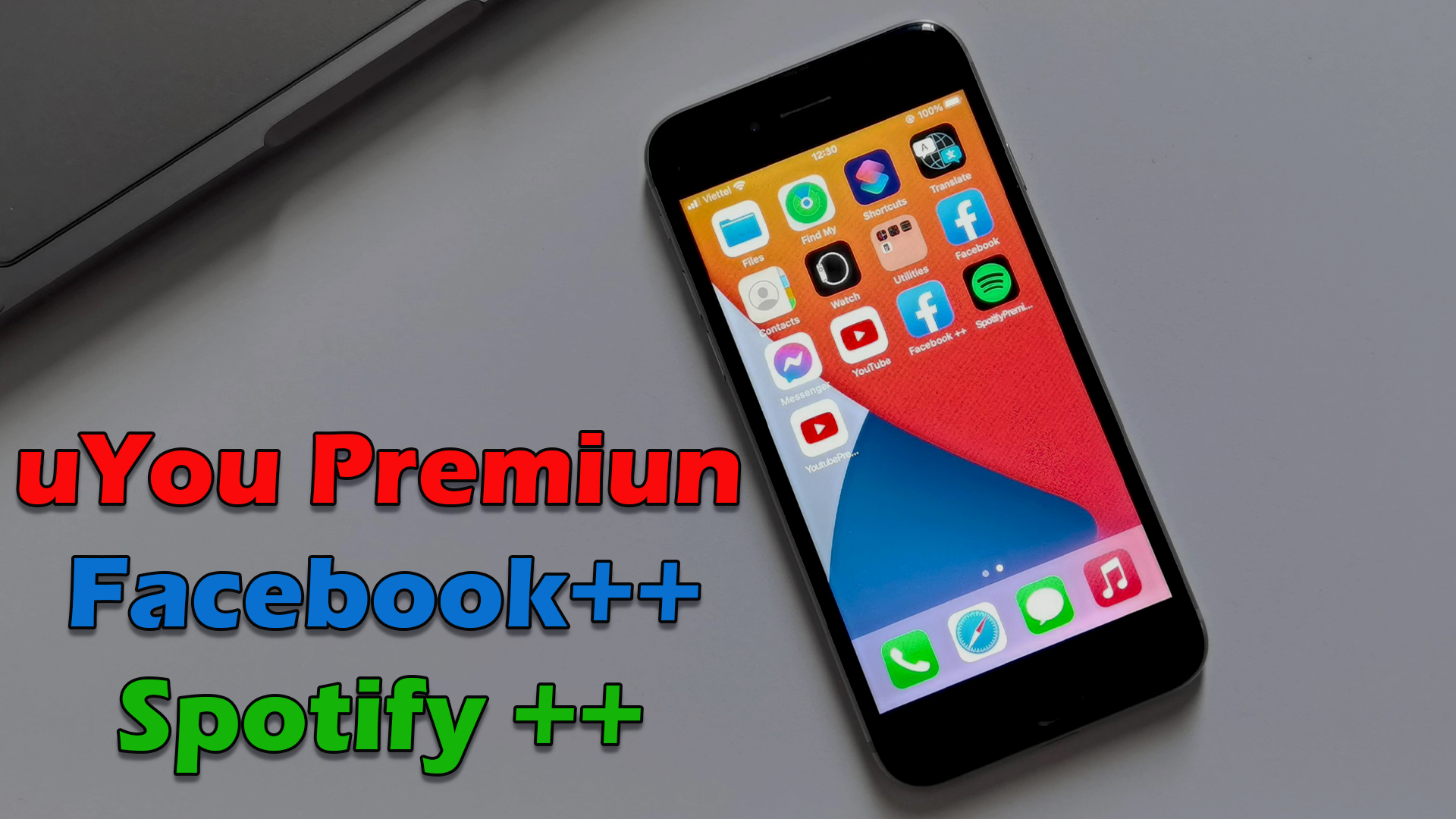 iPhone Install uYou Premium, Facebook ++, Spotify ++ ICTfix