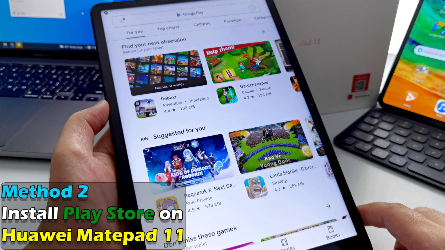 Method 2 Install Play Store on Huawei Matepad 11 with