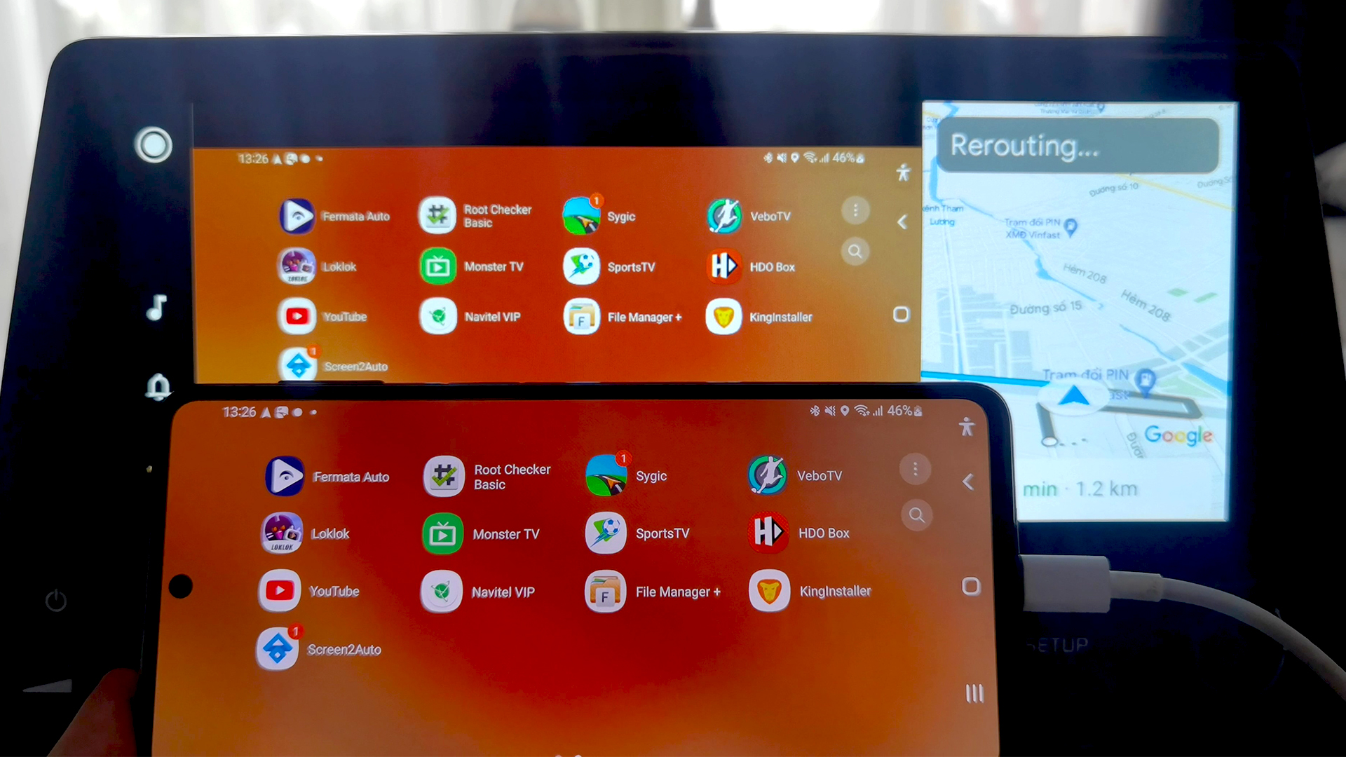 Android 12/Android Auto 8.2 Mirror Android Auto with Screen2Auto No