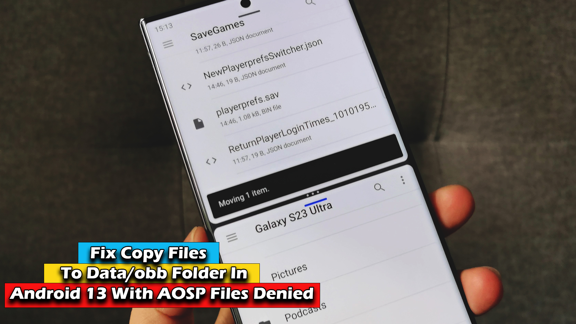 Fix Copy Files To Data/obb Folder In Android 13 With AOSP Files Denied