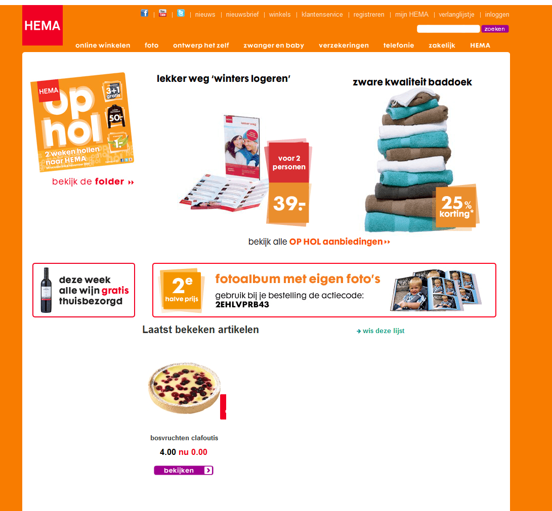 Hema Site Op Hol Vanwege Een Taart – Ict En Onderwijs Blog