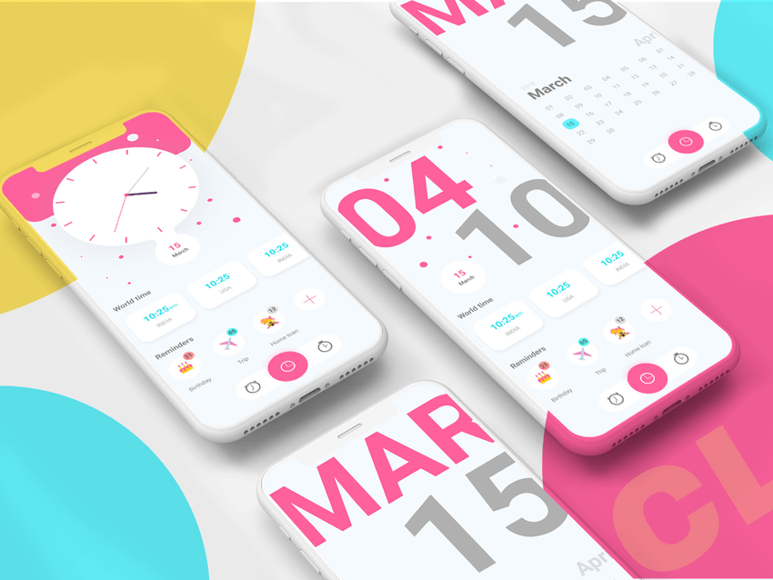 15 Best Clock App UI Design 2019