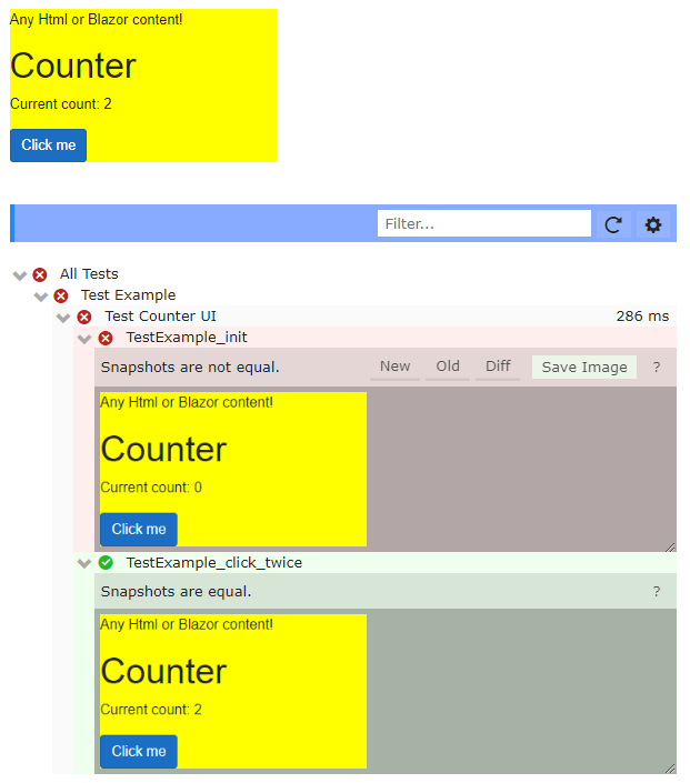 IcuBlazor Blazor Unit Testing