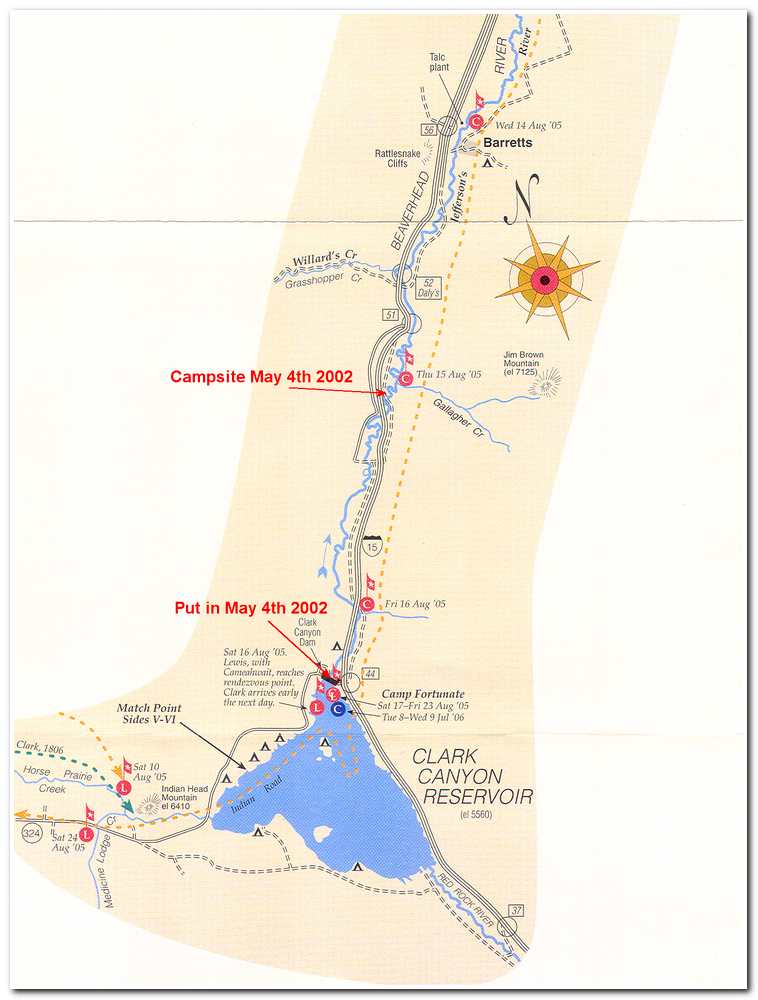 Clark Canyon Dam And Reservoir Montana Map Kayaking the Beaverhead and Jefferson Rivers Page 6