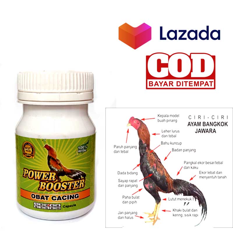 Power Booster Obat Cacing Ampuh Mengatasi Ayam Cacingan Tanpa Membuat Lemas 100 Herbal Lazada Indonesia