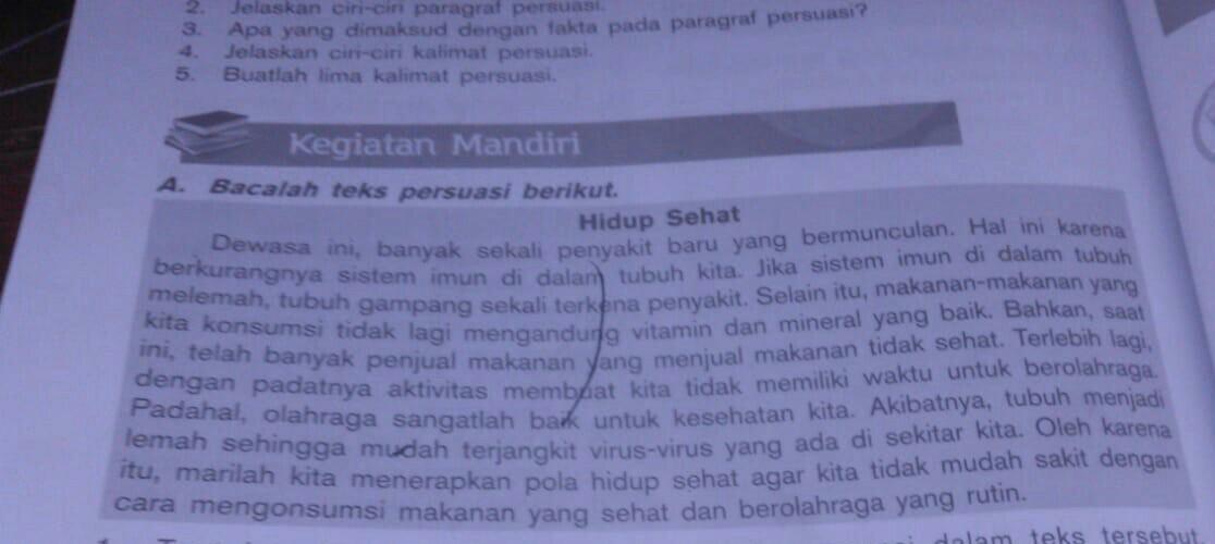 Teks Persuasi Tentang Pola Hidup Sehat Berbagai Teks Penting