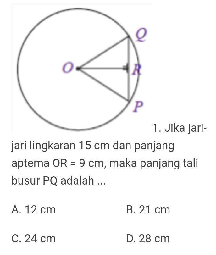 Quizz!!=============1.) Jika jarijari lingkaran 15 cm dan panjang