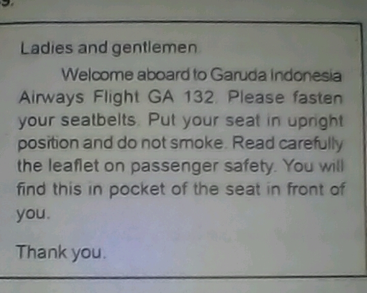Teks Pramugari Bahasa Inggris - Gambar Pedia