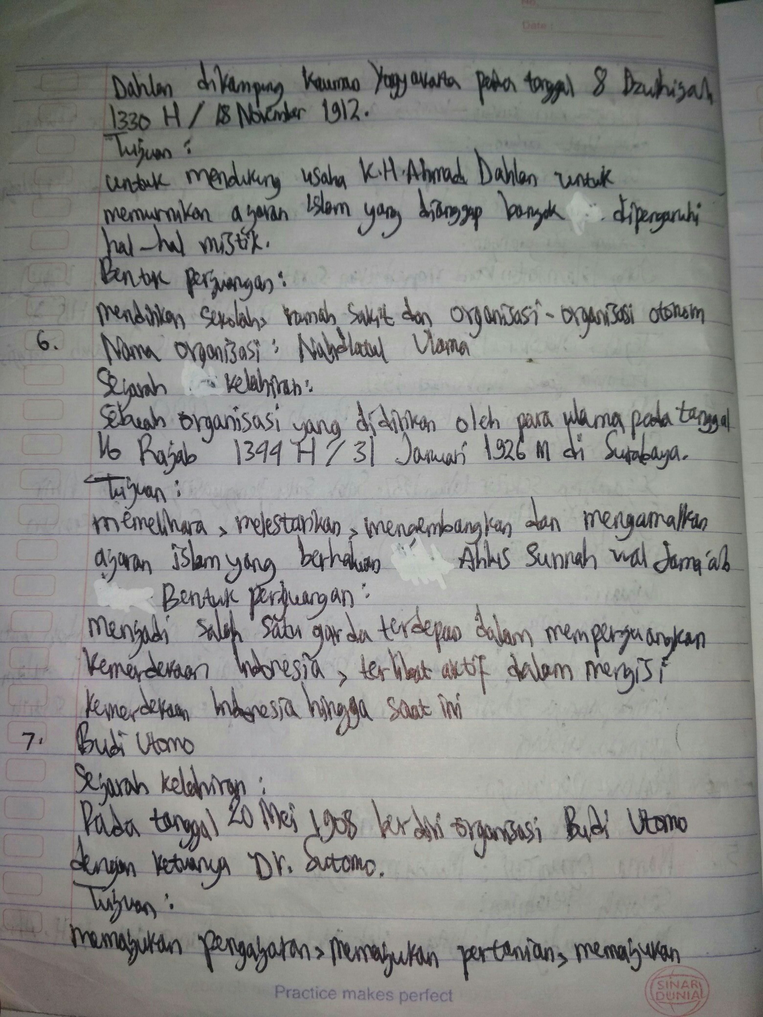 Nama Organisasi Sejarah Kelahiran Tujuan Bentuk Perjuangan Jong Java