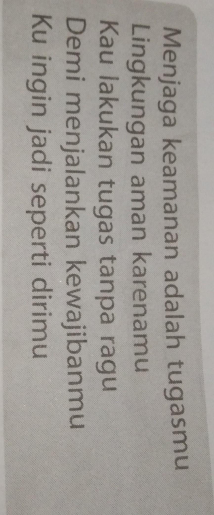 apakah judul yang tepat untuk puisi diatas tersebut?! plis jawab kak