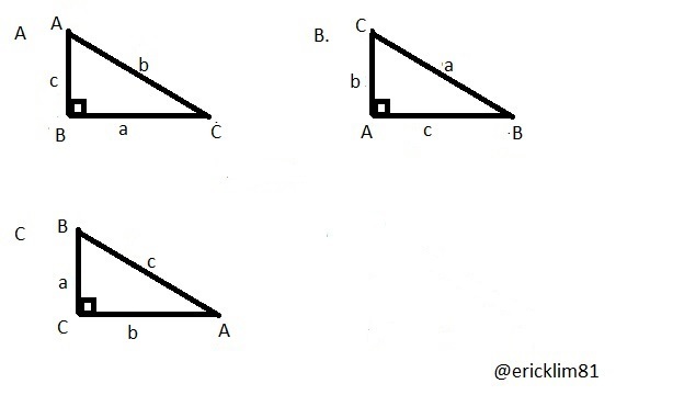 Diketahui segitiga ABC dengan panjang sisi a, b, dan c