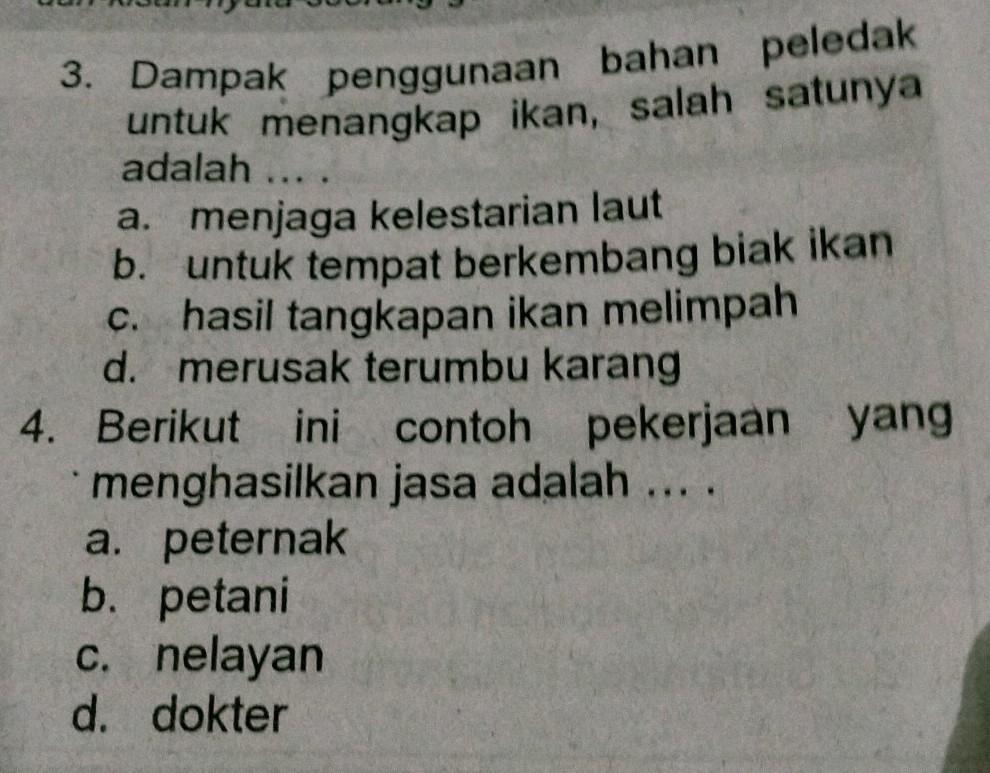 Petani Dan Nelayan Adalah Contoh Pekerjaan Menghasilkan