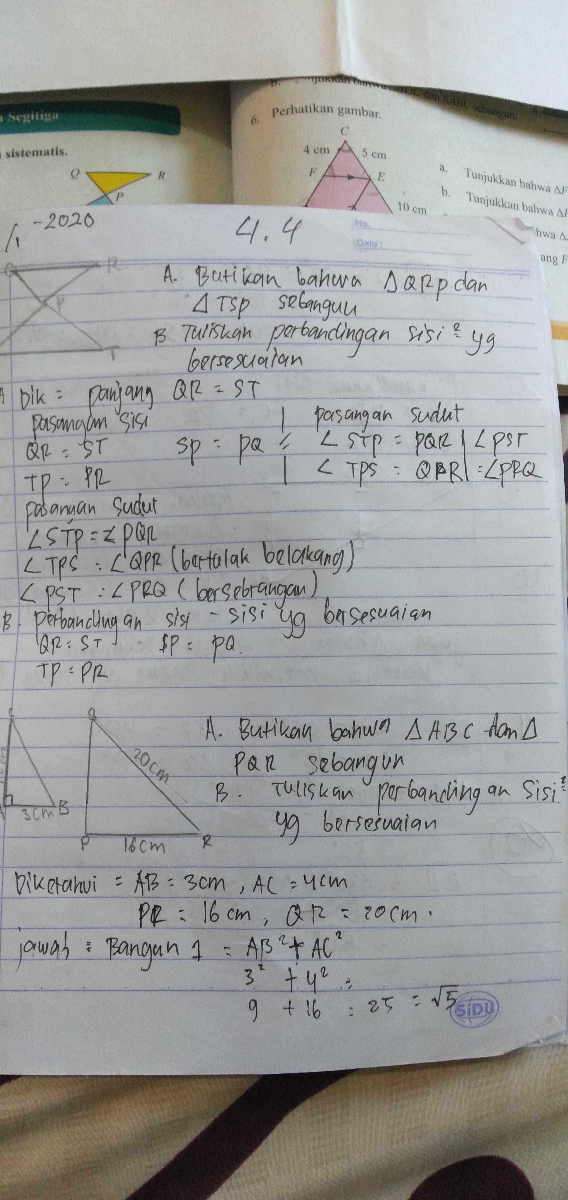 Materi bangun ruang sisi lengkung dipelajari saat duduk dibangku smp kelas 9 semester 2. Matematika Latihan 4 4 Hal 254 Kelas 9 Brainly Co Id