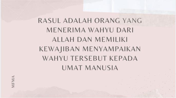 Jelaskan pengertian iman kepada rasul allah menurut bahasa
