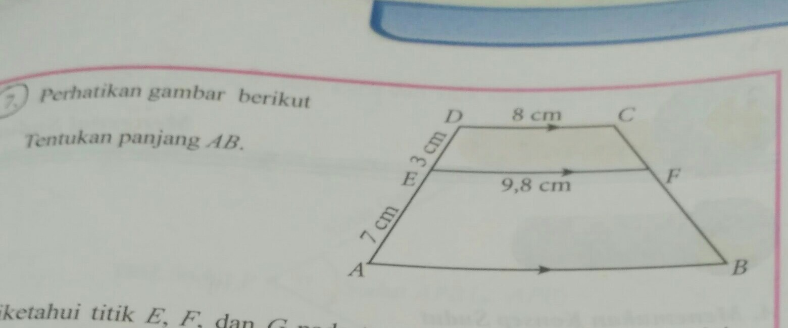 Perhatikan gambar berikut Tentukan panjang Ab Brainly.co.id