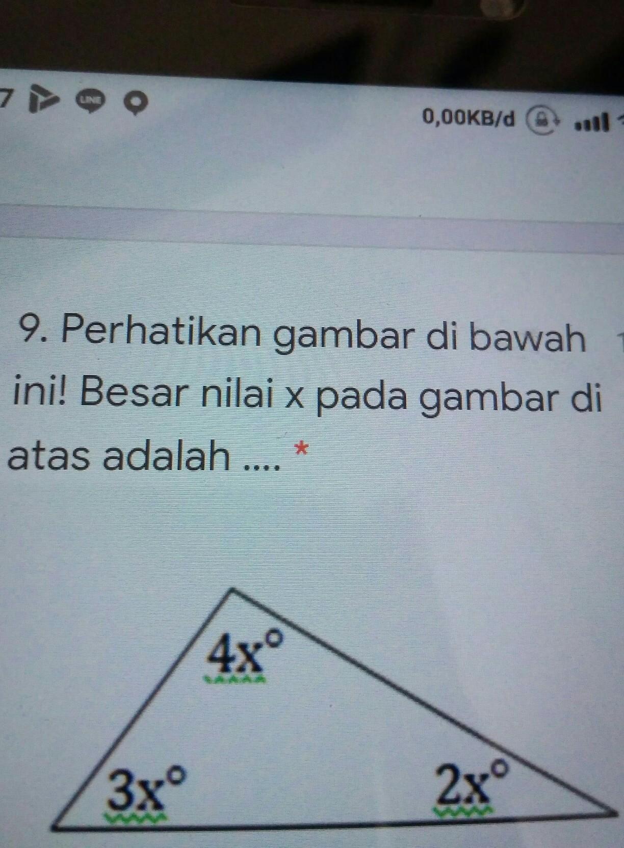 Perhatikan Gambar Berikut Nilai X Pada Gambar Diatas Adalah Besar