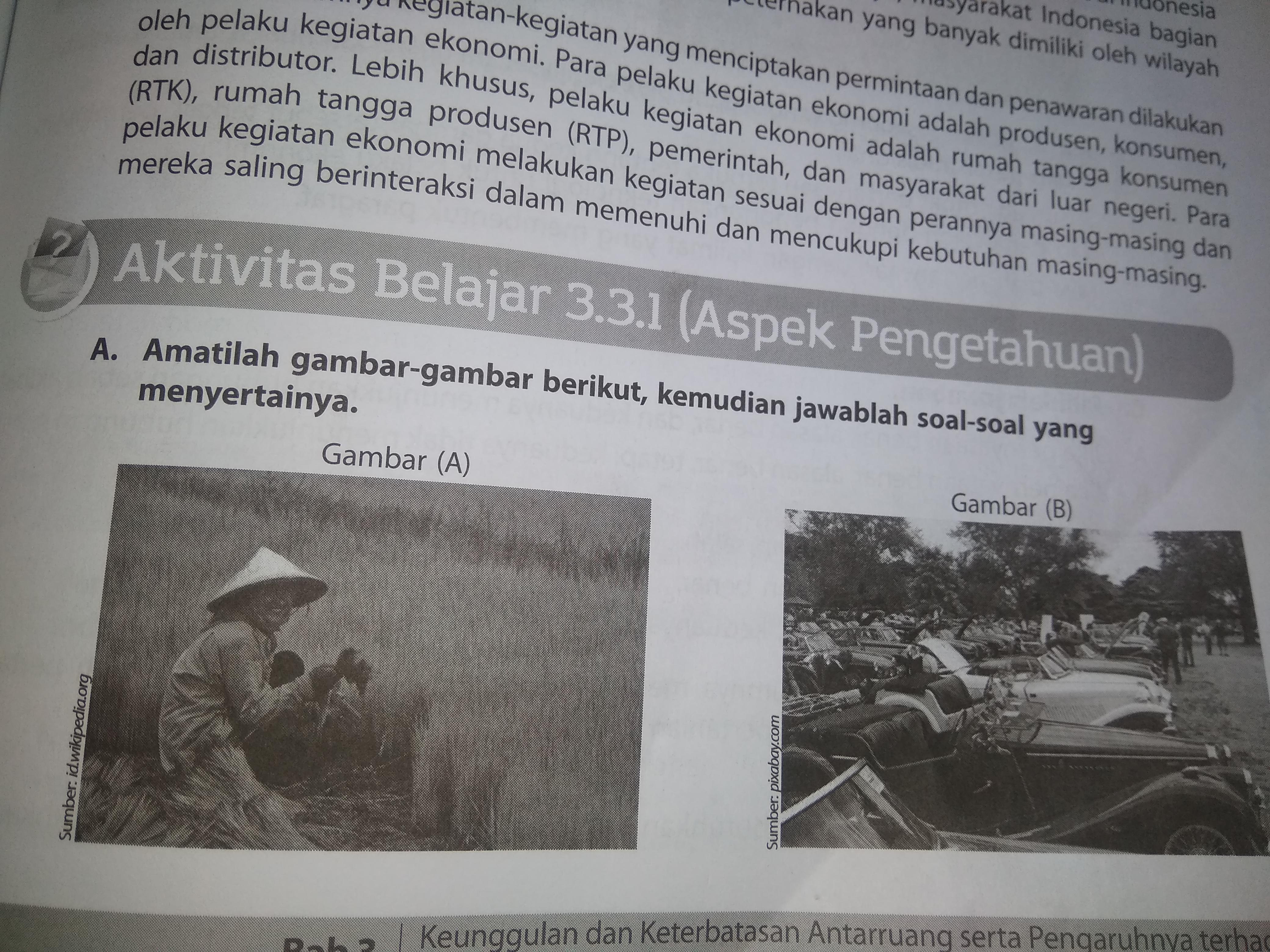 1. Gambar A, suasana apa yang digambarkan dan di mana biasanya kita