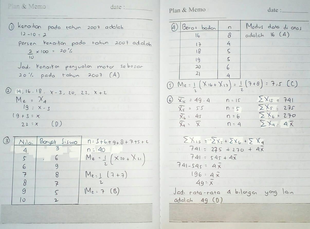 Kunci Jawaban Matematika Kelas 8 Semester 2 Uji Kompetensi