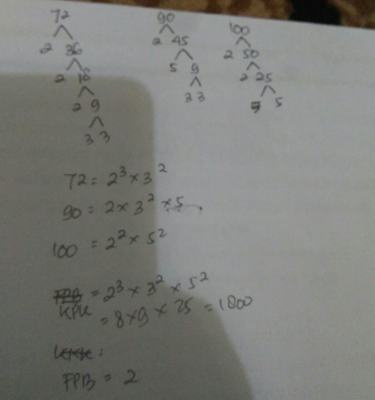 Fpb Dari 72 Dan 90 Ruang Jawaban