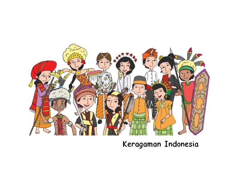 karena menempati wilayah yang berjauhan,penduduk indonesia