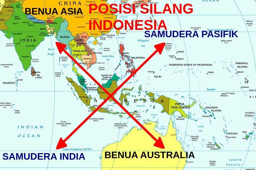 samudra dan laut apa sajakah yang mengelilingi indonesia dan negara