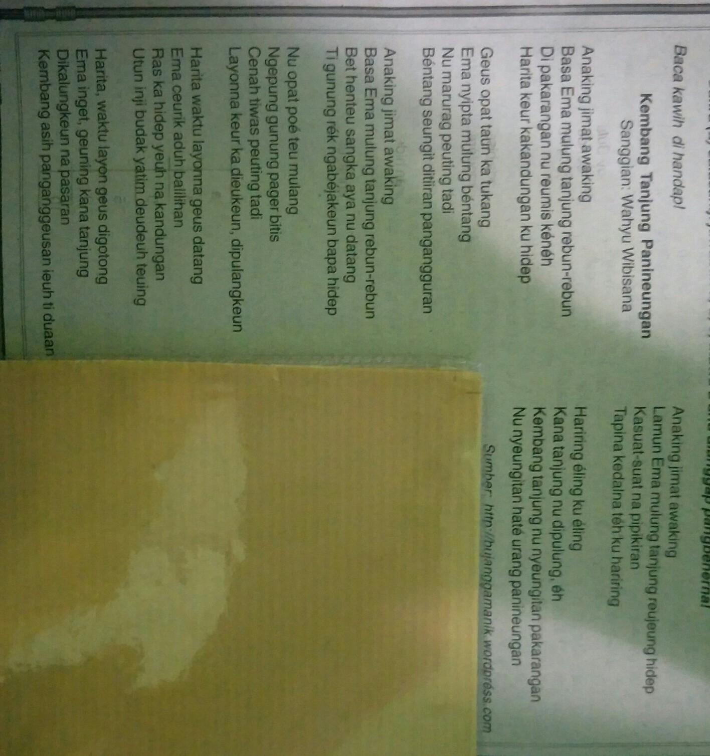 Nu Kaasup Kana Kawih Sunda Nyaeta Latihan Online