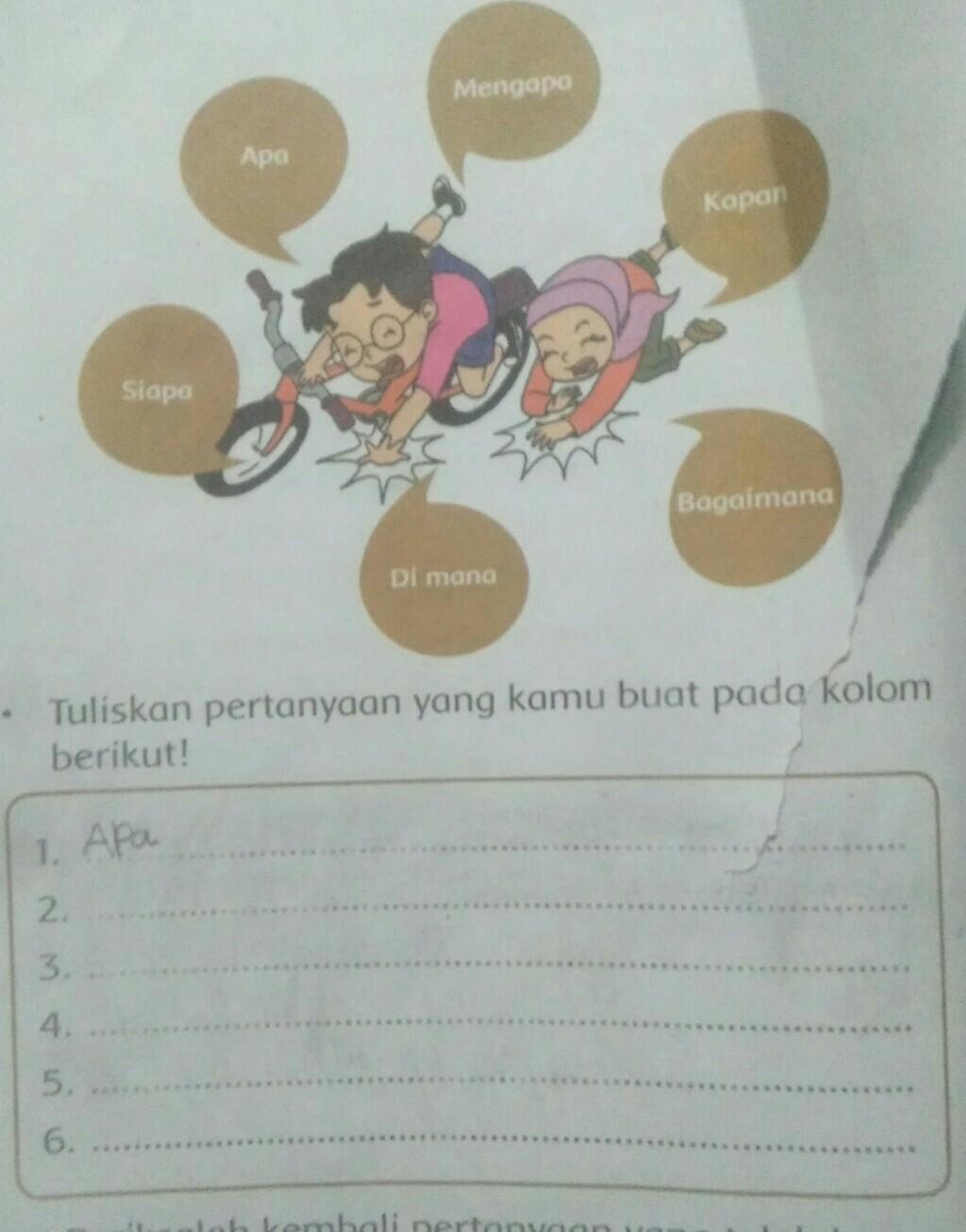 Tuliskan Jawaban Pertanyaan Pertanyaan Tersebut Pada Kolom