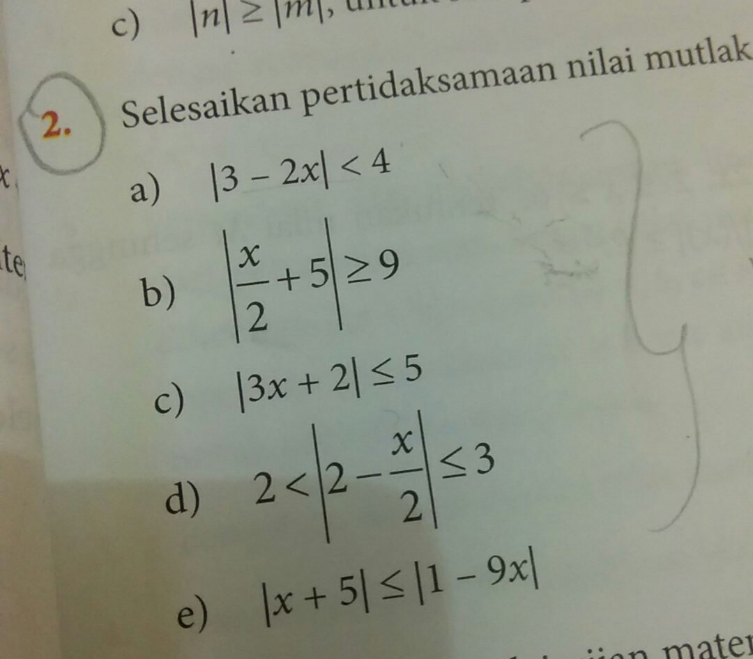 Selesaikan Pertidaksamaan Nilai Mutlak Berikut Raja Soal