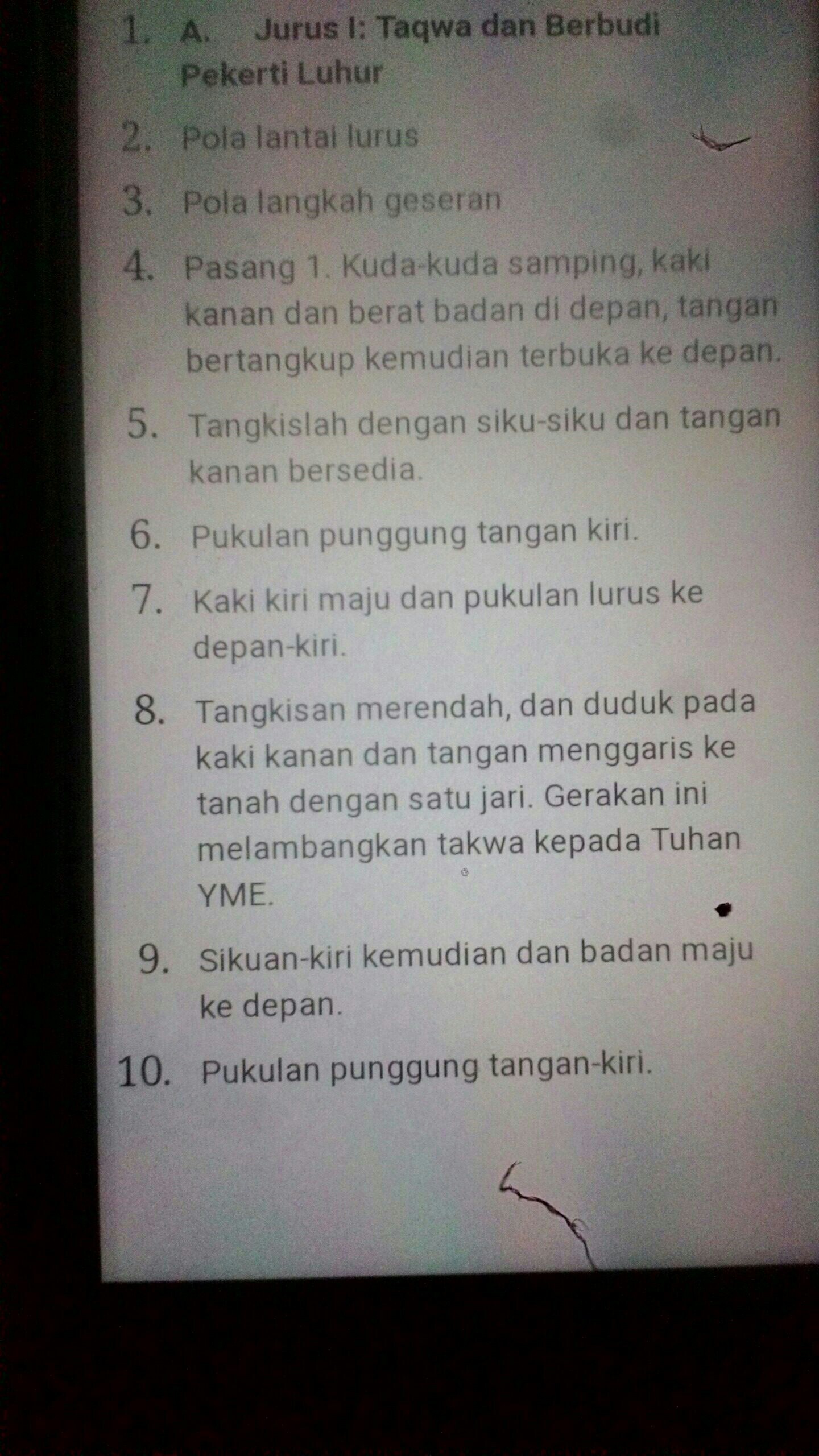 Sebutkan Unsur Unsur Dalam Pencak Silat Sebutkan Mendetail