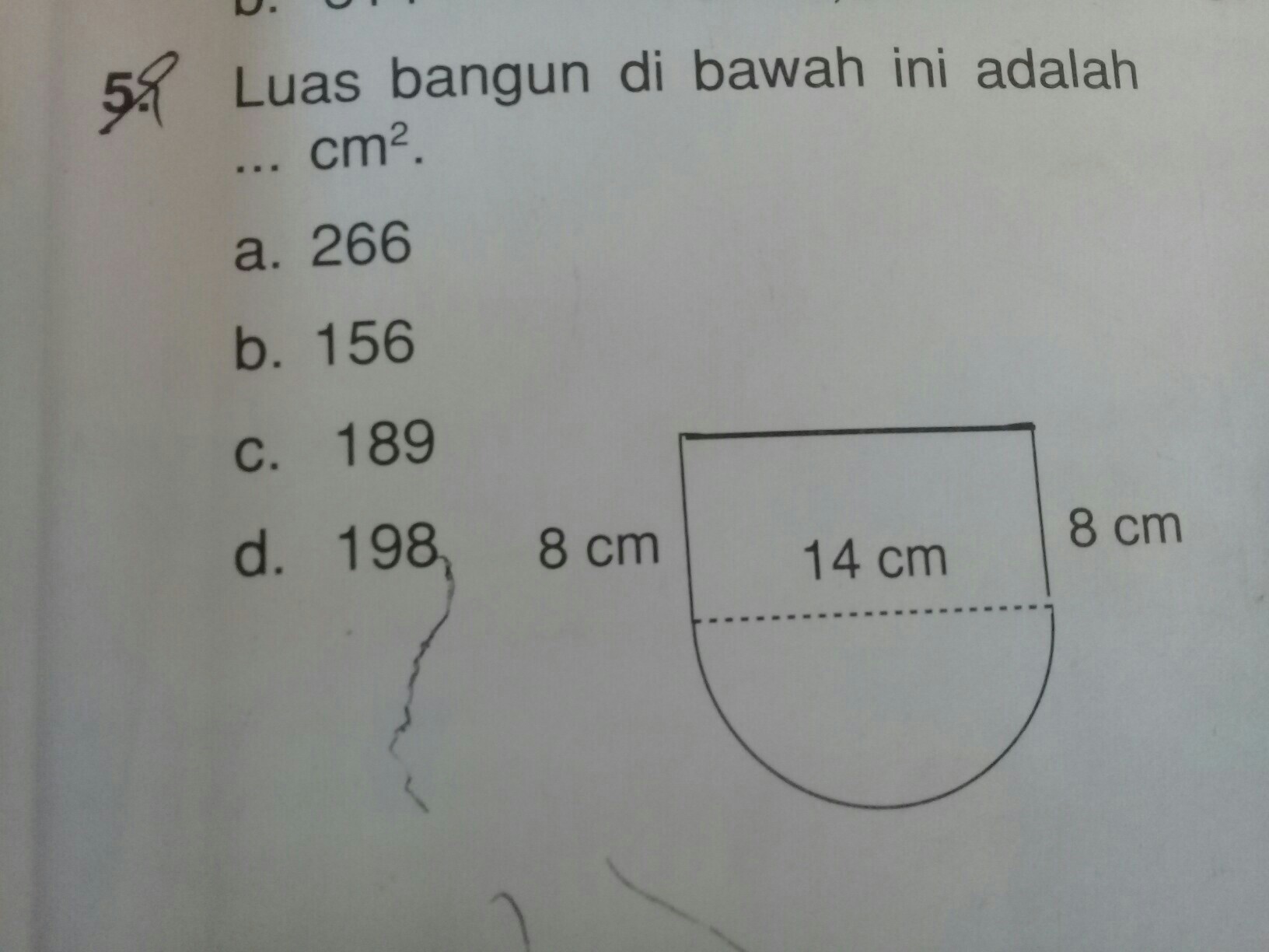 luas bangun di bawah ini adalah...cm2 tolong pakai jalan!! Brainly.co.id