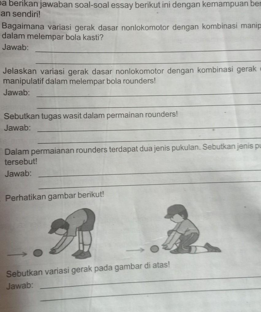 1.bagaimana variasi gerak dasar nonlokomotor dengan kombinasi
